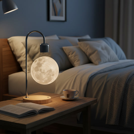 Magnetic Levitating 3D Moon Light